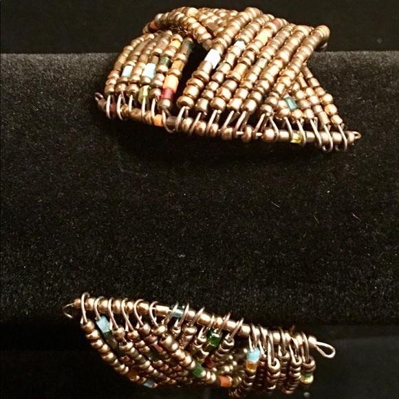 HAND-BEADED WOVEN BRACELET - Picture 4 of 8